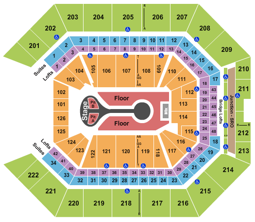 Golden 1 Center Benson Boone Seating Chart